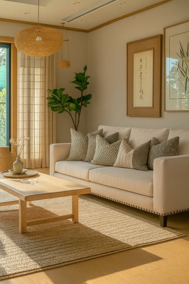 SOFA 3 CUERPOS RIBE BEIGE TELA – CONFORT Y ESTILO PARA TU HOGAR - 7