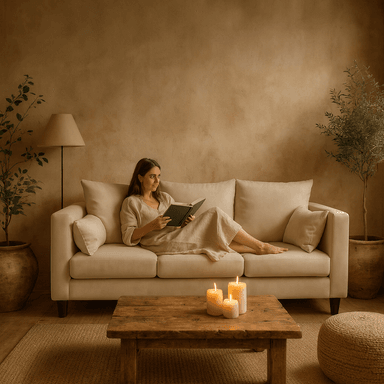 SOFA 3 CUERPOS RAGNAR BEIGE TELA – CONFORT Y ESTILO PARA TU HOGAR - 9
