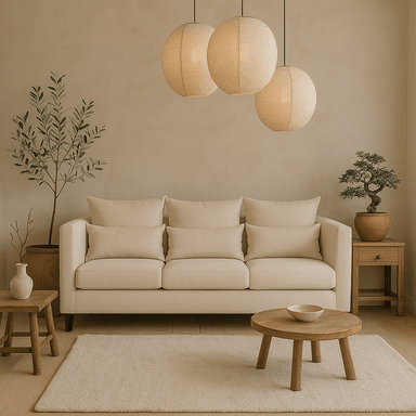 SOFA 3 CUERPOS RAGNAR BEIGE TELA – CONFORT Y ESTILO PARA TU HOGAR - 10