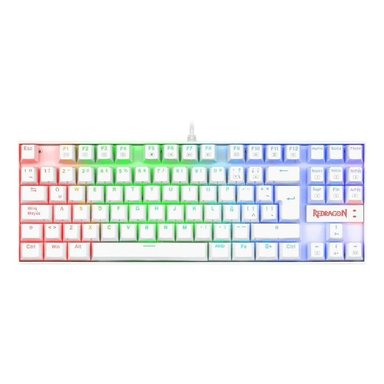 TECLADO GAMER REDRAGON KUMARA K552 BLANCO RGB SW RED - 1