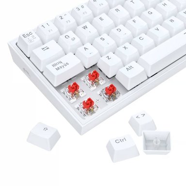 KIT DE TECLADO Y MOUSE REDRAGON K617RGB SP M724 BLANCO S143W - 5