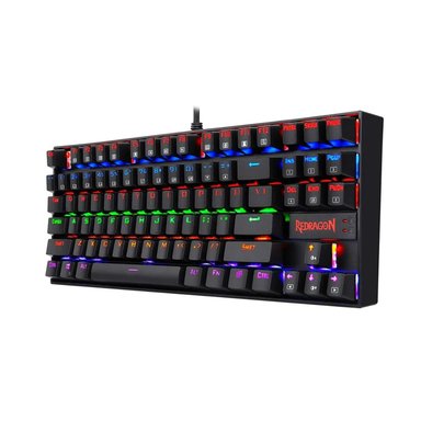 TECLADO GAMER REDRAGON KUMARA K552 RED ESPAÑOL NEGRO RAINBOW - 1