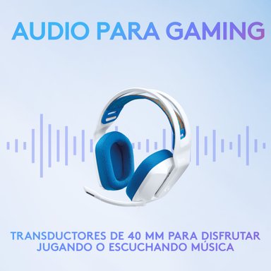 AUDIFONOS GAMER LOGITECH G335 BLANCOS JACK 3.5MM - 3