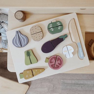 SET DE VERDURAS DE MADERA CON VELCRO - 3