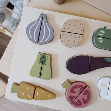 SET DE VERDURAS DE MADERA CON VELCRO - 5