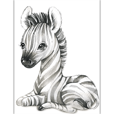 IMAGEN DECORATIVA NORDICA ZEBRA 30X40 CM - 2