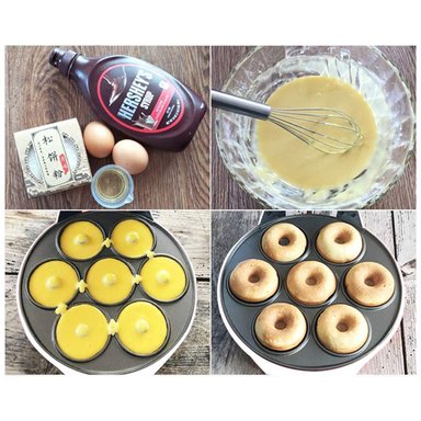 MINI ELECTRODOMESTICO MOLDEAR DONAS USANDO MEZCLA RONDON - 6