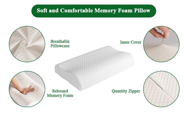 ALMOHADA AJUSTABLE APOYO CUELLO ALIVIO ORTOPEDICO RONDON - 1