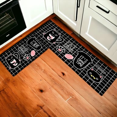 ALFOMBRA CONTEMPORÁNEA MODERNA PISO COCINA ANTIDESLIZANTE DECORATIVA 2 PIEZAS JHN 60 X 40 CM - 8