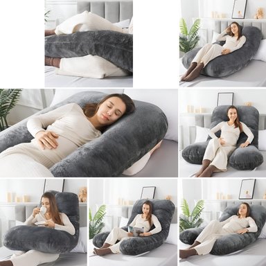 COJÍN ALMOHADA MATERNAL U FUNDA EXTRA SUAVE MULTIUSOS JHN MULTICOLOR - 5
