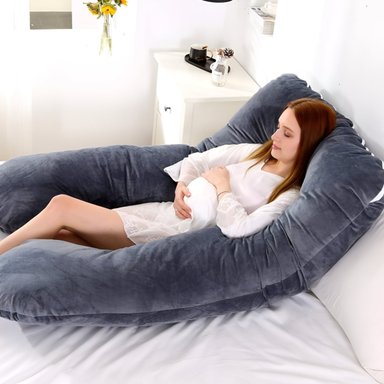 COJÍN ALMOHADA MATERNAL U FUNDA EXTRA SUAVE MULTIUSOS JHN MULTICOLOR - 8