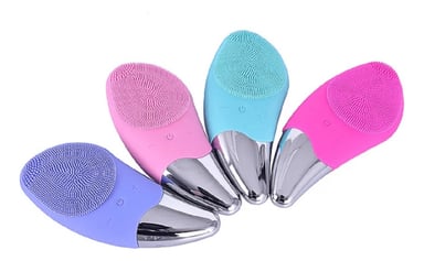 MASAJEADOR FACIAL CEPILLO LIMPIEZA EXFOLIANTE RECARGABLE LAU - 1