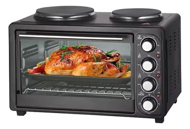 HORNO ELÉCTRICO 2EN1 DOBLE HORNALLA CONVECCIÓN GRILL JHN - 1