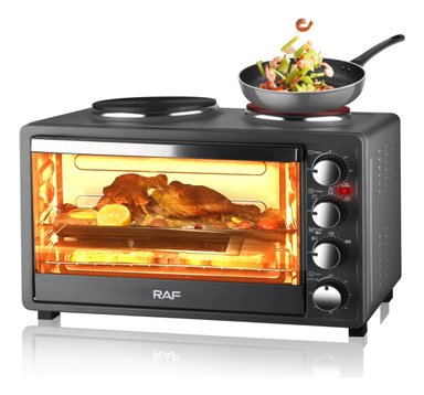 HORNO ELÉCTRICO 2EN1 DOBLE HORNALLA CONVECCIÓN GRILL JHN - 3