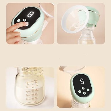 EXTRACTOR LECHE MODERN BABY MULTICOLOR MANUAL SILICONA PORTÁTIL MANOS LIBRES RONDON - 3