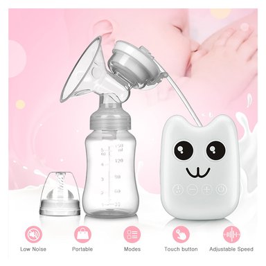 EXTRACTOR LECHE MODERN BABY MULTICOLOR ELÉCTRICO MATERNO RECOLECTOR LECHE RONDON - 7