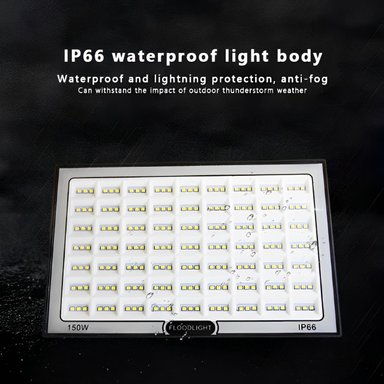 REFLECTOR LED EXTERIOR 150W HOGAR JARDIN ALUMBRADO LAU - 6