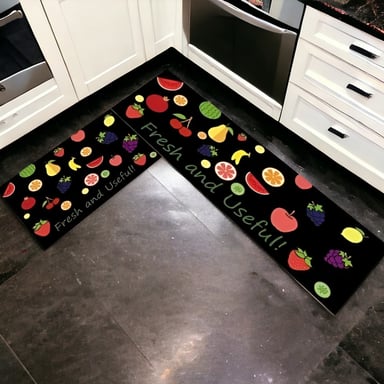 ALFOMBRA CONTEMPORÁNEA MODERNA COCINA PISO ENTRADA ANTIDESLIZANTE 2 PIEZAS JHN 60 X 40 CM - 7