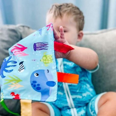 TUTO DE APEGO SENSORIAL MANTA FELPA SUAVE PARA BEBE LAU - 2
