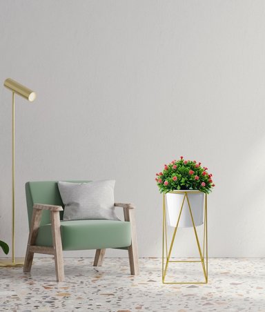 PORTA MACETAS PIE HOGAR ELEGANTE NORDICO SOPORTE JHN - 7