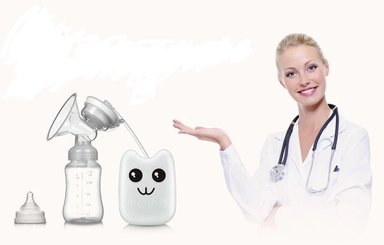 EXTRACTOR LECHE MODERN BABY MULTICOLOR ELÉCTRICO MATERNO RECOLECTOR LECHE RONDON - 3