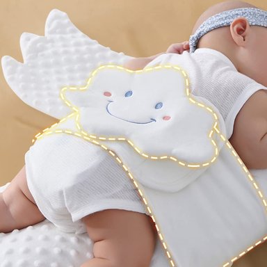 ALMOHADA MODERN BABY BEBÉ RECIÉN NACIDO GANSO CALMANTE SUAVE RONDON ALGODÓN MULTICOLOR - 4