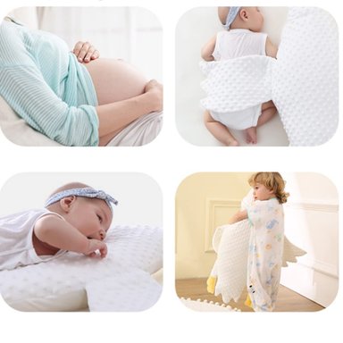 ALMOHADA MODERN BABY BEBÉ RECIÉN NACIDO GANSO CALMANTE SUAVE RONDON ALGODÓN MULTICOLOR - 9