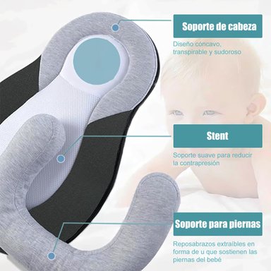 ALMOHADA MODERN BABY LACTANCIA PORTÁTIL BEBÉ CUNA NIDO IDEAL BEBÉRONDON ALGODÓN MULTICOLOR - 5