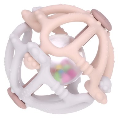 SET ZZKKO 2 MORDEDOR SONAJERO BEBÉS PELOTA DENTICIÓN SILICONA LAU MULTICOLOR - 9