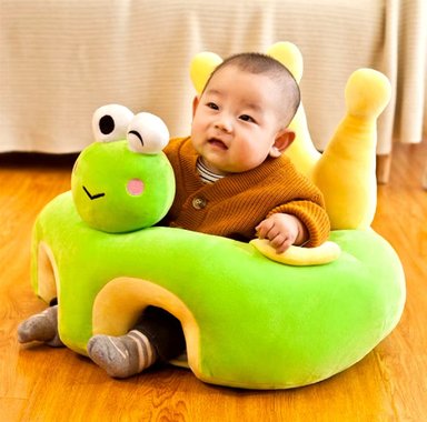 COJÍN SILLÓN BEBÉS APRENDIZAJE DISEÑO ANIMALES JHN MULTICOLOR - 4