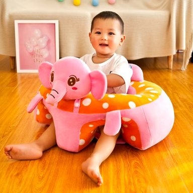 COJÍN SILLÓN BEBÉS APRENDIZAJE DISEÑO ANIMALES JHN MULTICOLOR - 6