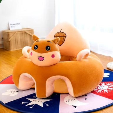 COJÍN SILLÓN BEBÉS APRENDIZAJE DISEÑO ANIMALES JHN MULTICOLOR - 9