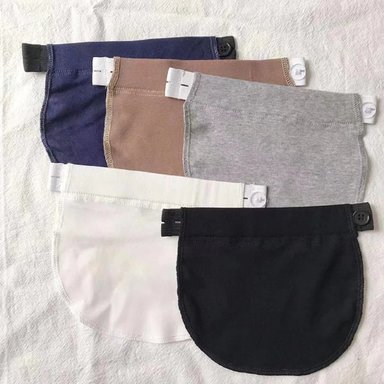 SET 5 EXTENSORES PANTALÓN EMBARAZO AJUSTABLE MATERNAL JHN MULTICOLOR - 7
