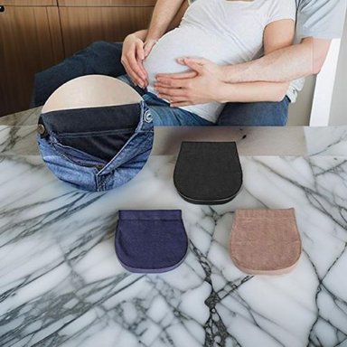 SET 5 EXTENSORES PANTALÓN EMBARAZO AJUSTABLE MATERNAL JHN MULTICOLOR - 10