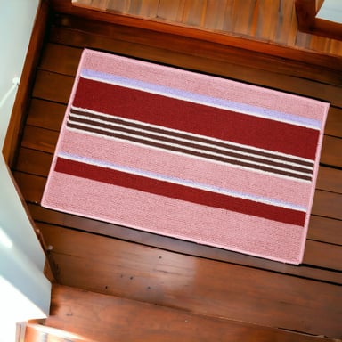 SET 3 ALFOMBRA CONTEMPORÁNEA MODERNA PISO ANTIDESLIZANTE ALGODON JHN 60 X 40 CM - 6