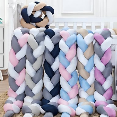 TRENZA COJÍN SEGURIDAD PARA CUNA BEBES PROTECCIÓN JHN - 2