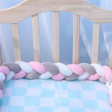 TRENZA COJÍN SEGURIDAD PARA CUNA BEBES PROTECCIÓN JHN - 6