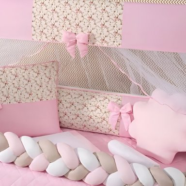 TRENZA COJÍN SEGURIDAD PARA CUNA BEBES PROTECCIÓN JHN - 7