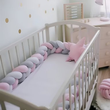 TRENZA COJÍN SEGURIDAD PARA CUNA BEBES PROTECCIÓN JHN - 8