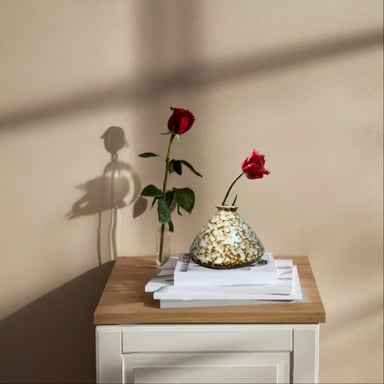 SET 3 FLORERO MINI JARRÓN CERÁMICA FLORAL DECORATIVO JHN - 5
