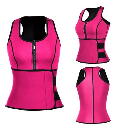 FAJA REDUCTORA AJUSTABLE EFECTO SAUNA TERMICA GYM LAU - 1