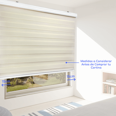 CORTINA ROLLER DUO ZEBRA DIA Y NOCHE 120 X 200 CM GUIZA - 10