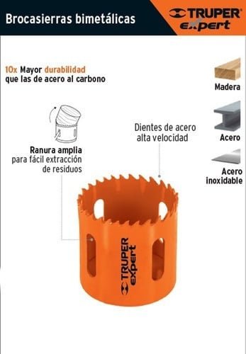 SIERRA COPA BIMETALICA TRUPER EXPERT, COBI-1-1/2 40MM - 1