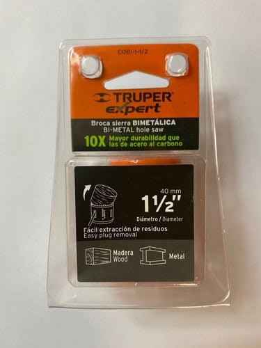 SIERRA COPA BIMETALICA TRUPER EXPERT, COBI-1-1/2 40MM - 2