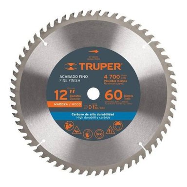 SIERRA CIRCULAR 2024 TRUPER P/MADERA 12 X 60 DTS. PROFESIONAL - 1