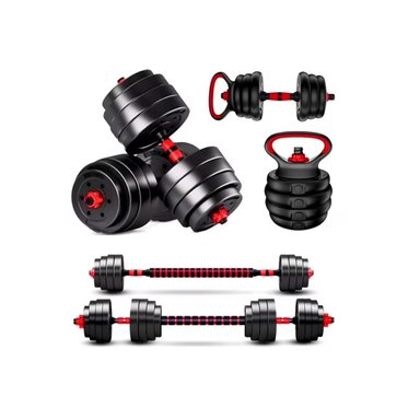 SET MANCUERNAS Y BARRA AJUSTABLE 30 KG ENTRENAMIENTO FITNESS - 1