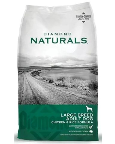 ALIMENTO SECO PERROS ADULTO DIAMOND NATURALS RAZA GRANDE BOLSA 15 KG NUTRAGOLD RZA - 1