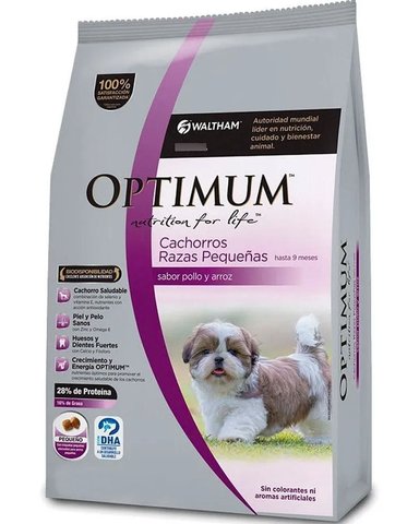ALIMENTO SECO PERROS CACHORRO OPTIMUM RAZA PEQUEÑA BOLSA 15 KG - 1
