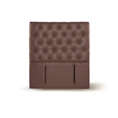 RESPALDO LATAM HOME FLORENCIA 1.5 PLAZAS MADERA PU CHOCOLATE - 1