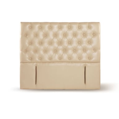 RESPALDO LATAM HOME FLORENCIA 2 PLAZAS MADERA PU BEIGE - 1